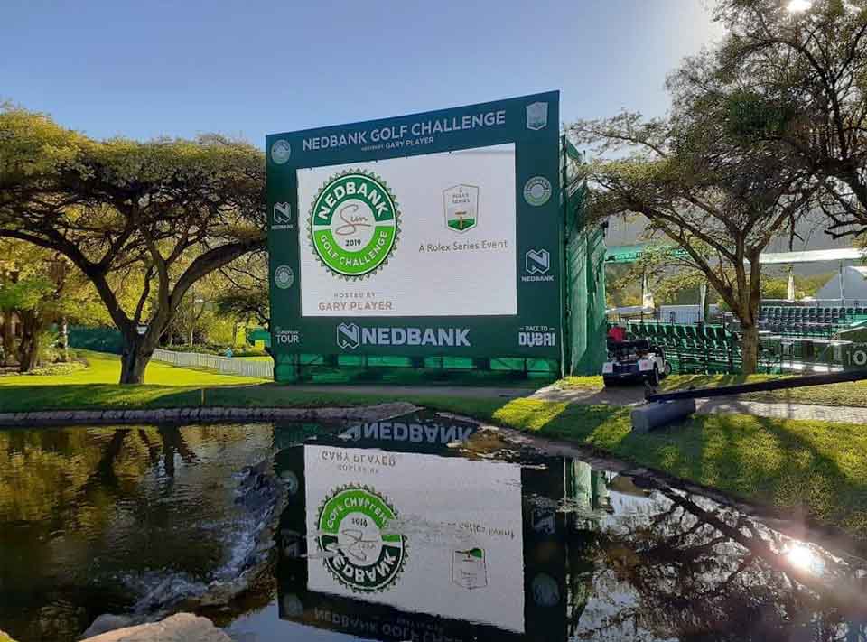 Megaview high-res screens at the Nedbank Golf Challenge
